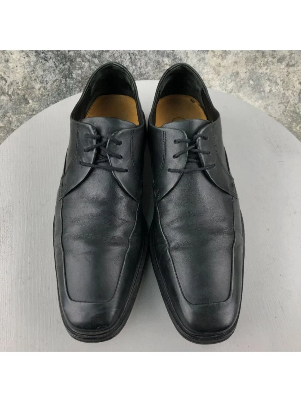 Cole Haan Men's Size 8.5M Jackson Nike Air Black Leather Lace-Up Oxford Shoes